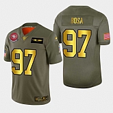 Nike 49ers 97 Nick Bosa 2019 Olive Gold Salute To Service 100th Season Limited Jersey Dyin,baseball caps,new era cap wholesale,wholesale hats